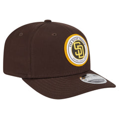 MLB San Diego Padres New Era Circle Patch 9SEVENTY Stretch-Snap Hat