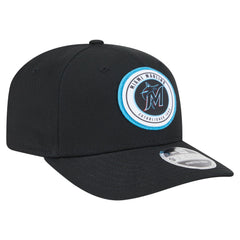 MLB Miami Marlins New Era Circle Patch 9SEVENTY Stretch-Snap Hat