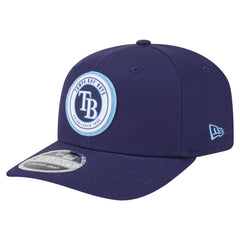 MLB Tampa Bay Rays New Era Circle Patch 9SEVENTY Stretch-Snap Hat