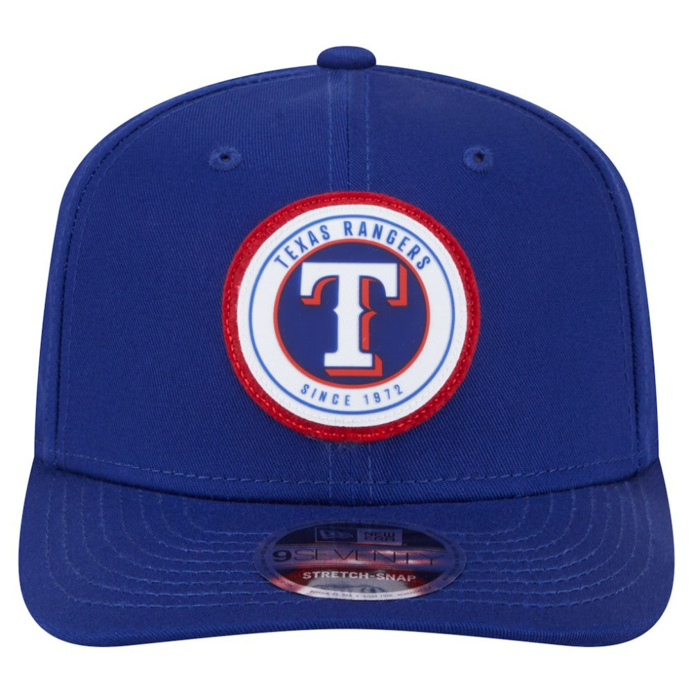 MLB Texas Rangers New Era Circle Patch 9SEVENTY Stretch-Snap Hat