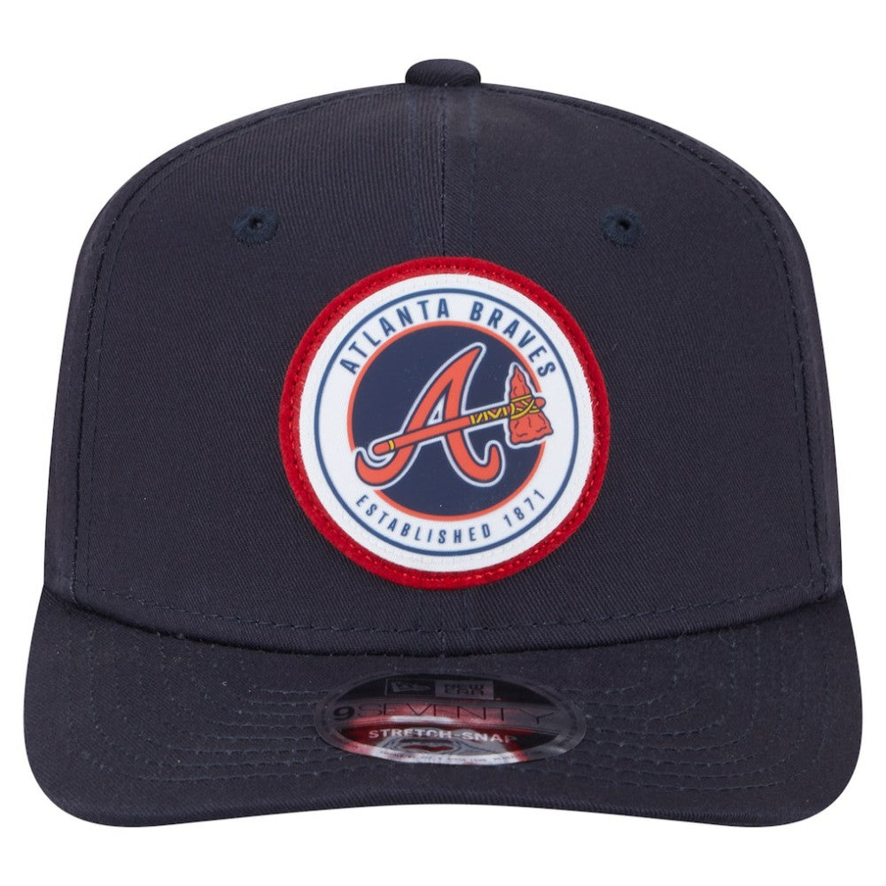MLB Atlanta Braves New Era Circle Patch 9SEVENTY Stretch-Snap Hat