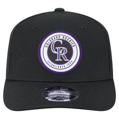 MLB Colorado Rockies New Era Circle Patch 9SEVENTY Stretch-Snap Hat