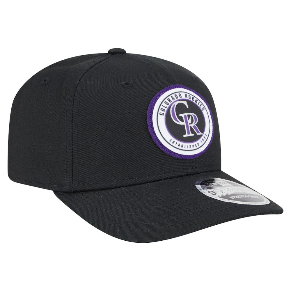MLB Colorado Rockies New Era Circle Patch 9SEVENTY Stretch-Snap Hat