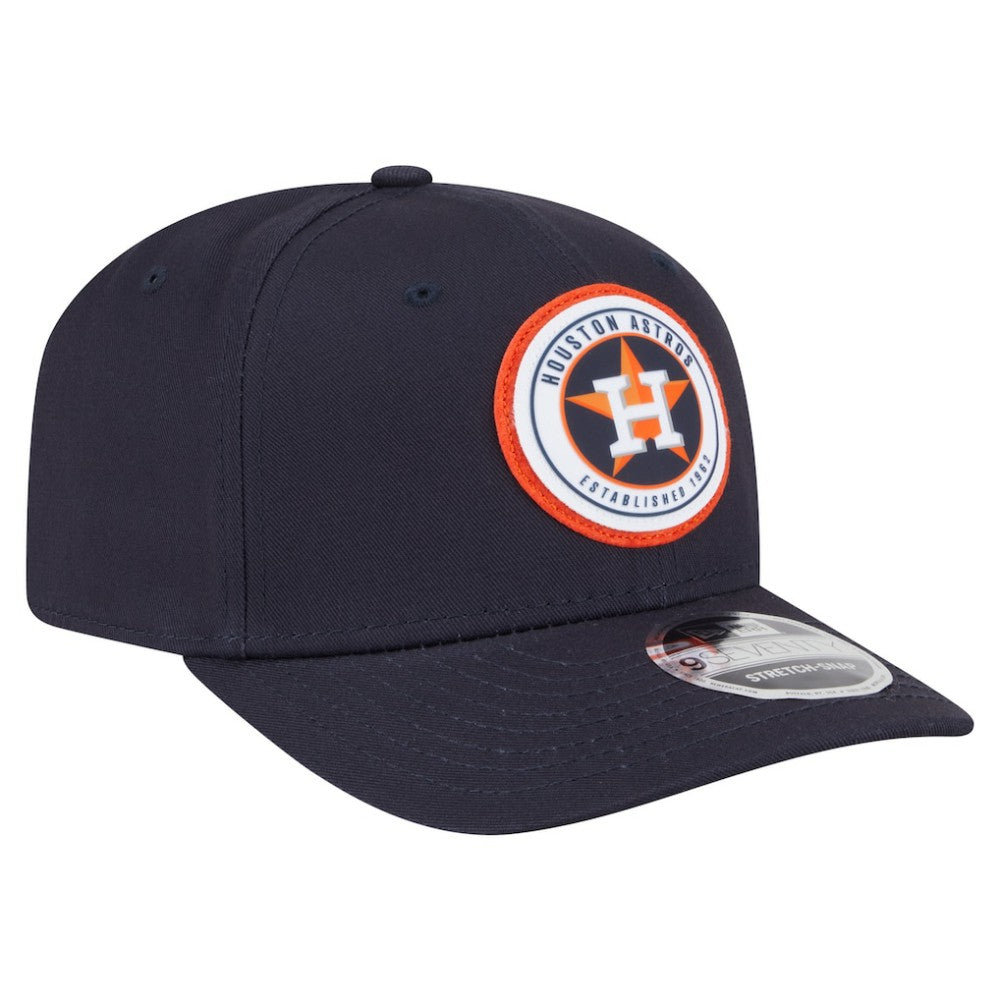 MLB Houston Astros New Era Circle Patch 9SEVENTY Stretch-Snap Hat