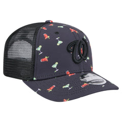 MLB Washington Nationals New Era Adventure Drinks Pattern 9SEVENTY Stretch-Snap Hat
