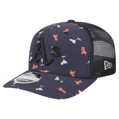 MLB Athletics New Era Adventure Drinks Pattern 9SEVENTY Stretch-Snap Hat