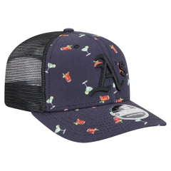 MLB Athletics New Era Adventure Drinks Pattern 9SEVENTY Stretch-Snap Hat