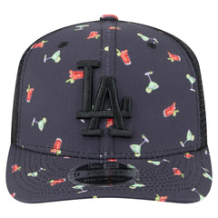 MLB Los Angeles Dodgers New Era Adventure Drinks Pattern 9SEVENTY Stretch-Snap Hat