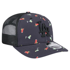 MLB Los Angeles Dodgers New Era Adventure Drinks Pattern 9SEVENTY Stretch-Snap Hat