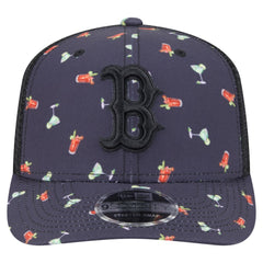 MLB Boston Red Sox New Era Adventure Drinks Pattern 9SEVENTY Stretch-Snap Hat