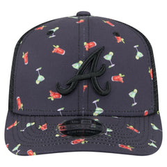 MLB Atlanta Braves New Era Adventure Drinks Pattern 9SEVENTY Stretch-Snap Hat