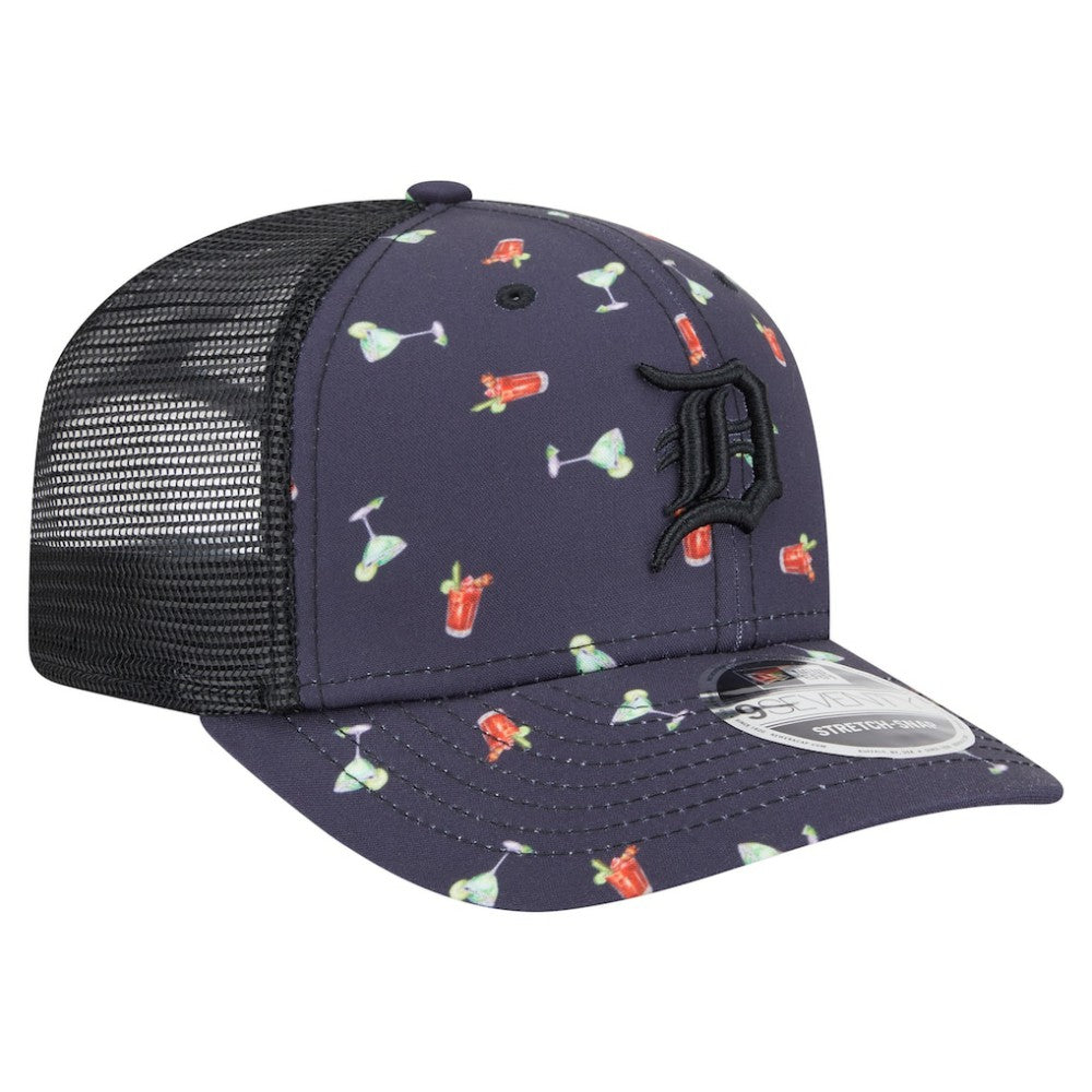 MLB Detroit Tigers New Era Adventure Drinks Pattern 9SEVENTY Stretch-Snap Hat