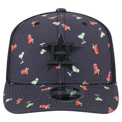 MLB Houston Astros New Era Adventure Drinks Pattern 9SEVENTY Stretch-Snap Hat