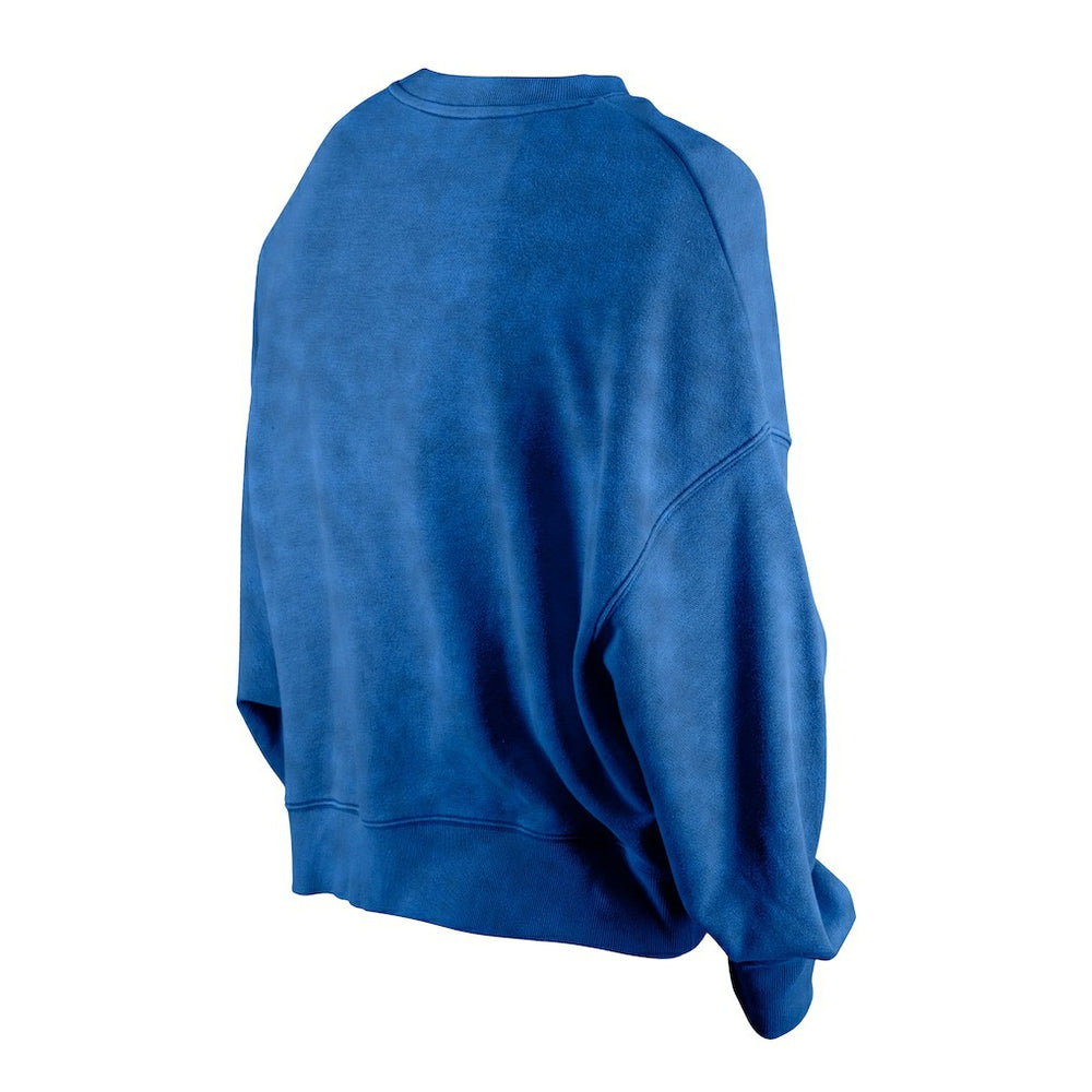 NBA Philadelphia 76ers Women's Throwback Vintage Enzyme Wash Oversized Boxy Pullover Sweatshirt