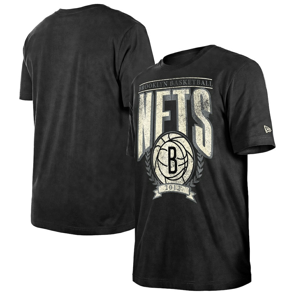 NBA Brooklyn Nets Throwback Vintage Boxy Mineral Wash T-Shirt