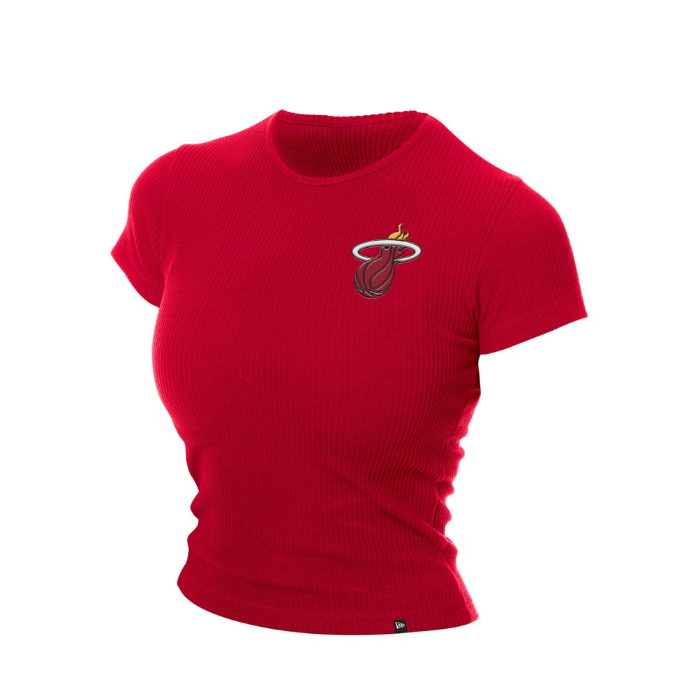 NBA Miami Heat Women's Leisure Collection Baby Doll Cropped T-Shirt