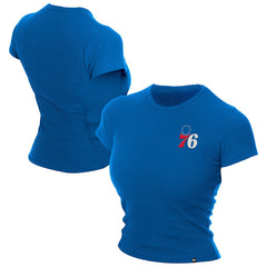 NBA Philadelphia 76ers Women's Leisure Collection Baby Doll Cropped T-Shirt