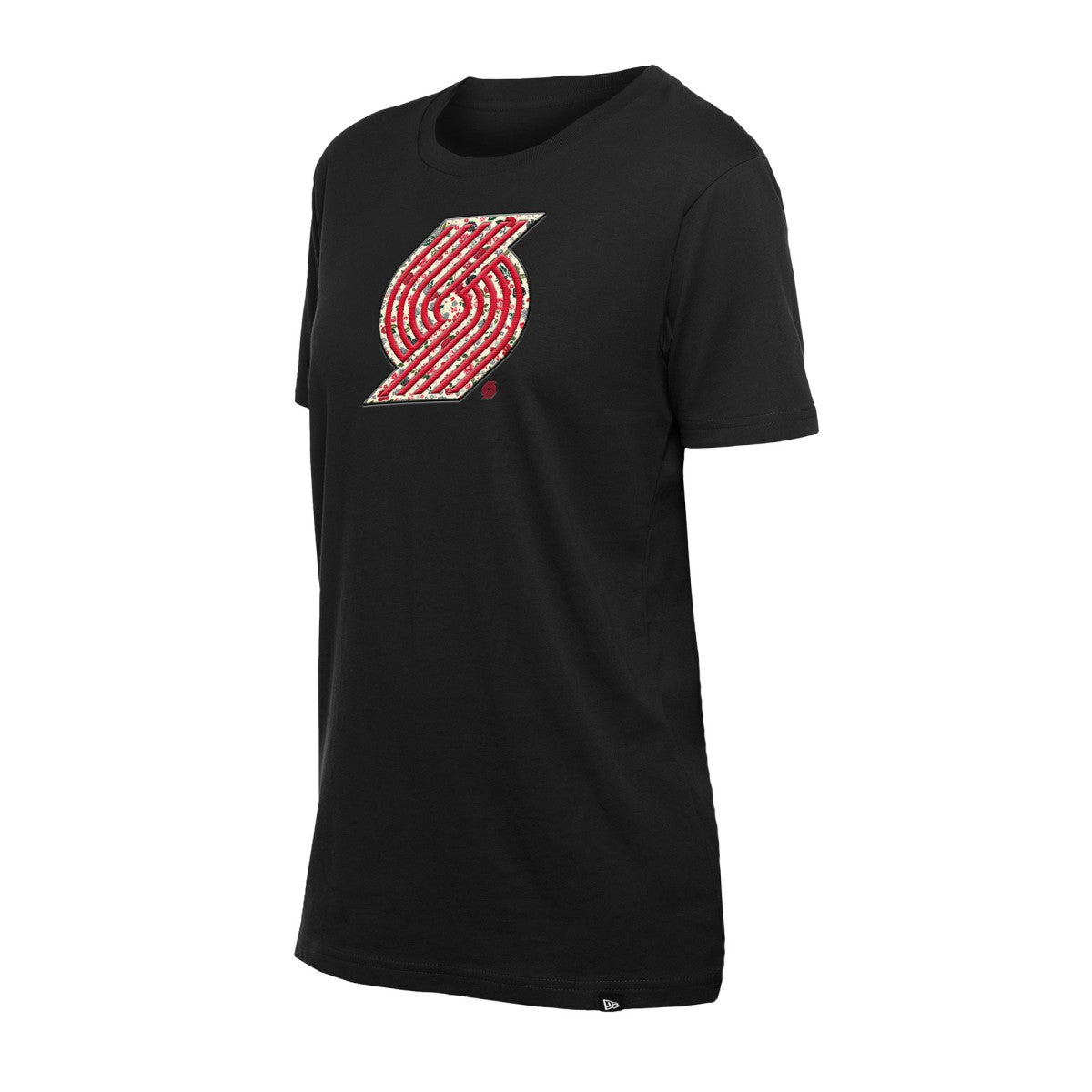 NBA Portland Trail Blazers Women's Glam Game Flower T-Shirt