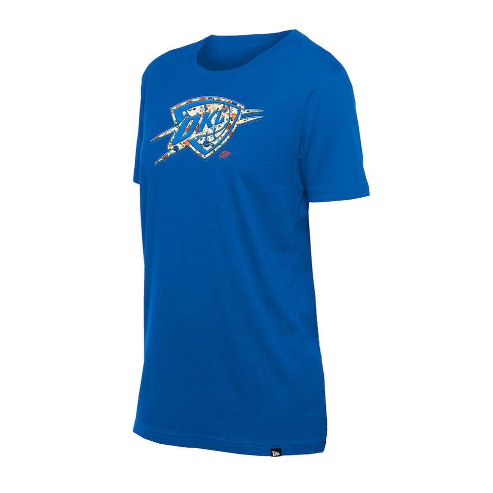 NBA Oklahoma City Thunder Women's Glam Game Flower T-Shirt