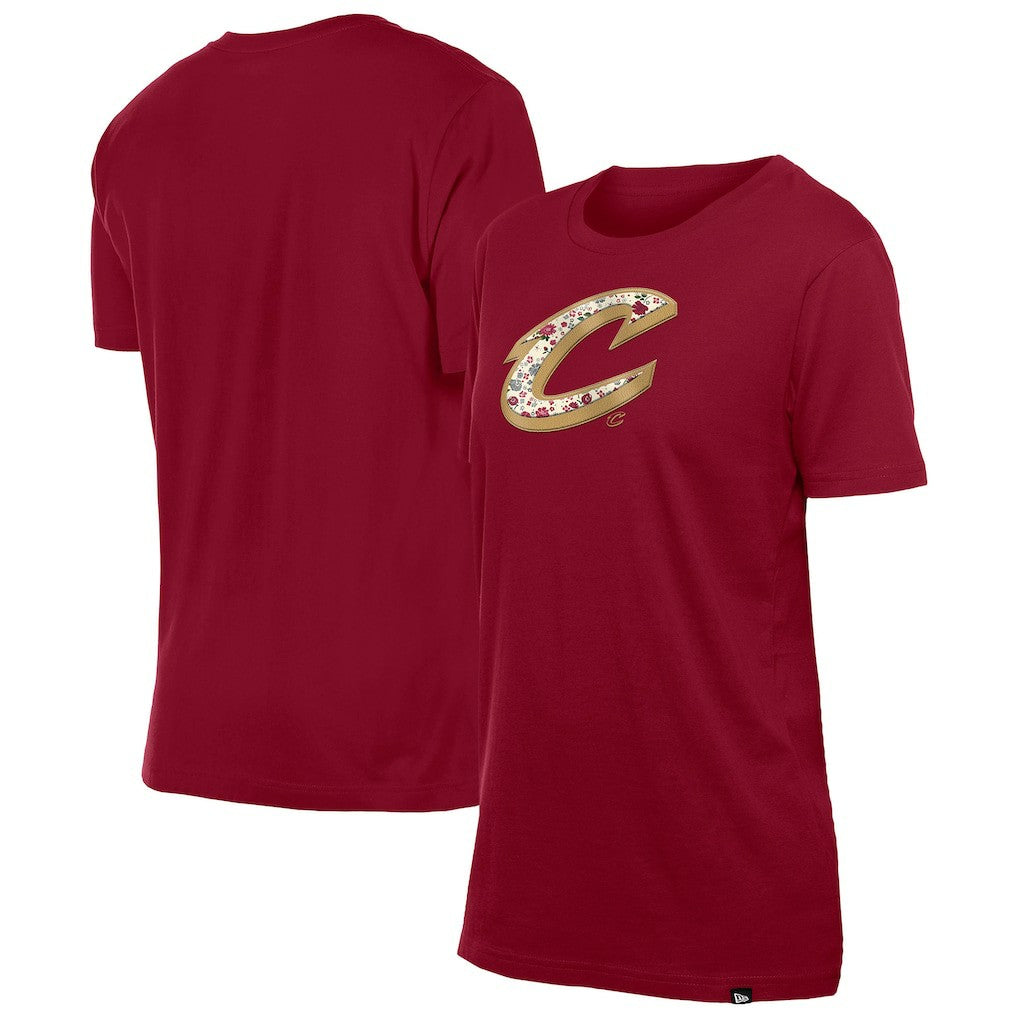 NBA Cleveland Cavaliers Women's Glam Game Flower T-Shirt sale