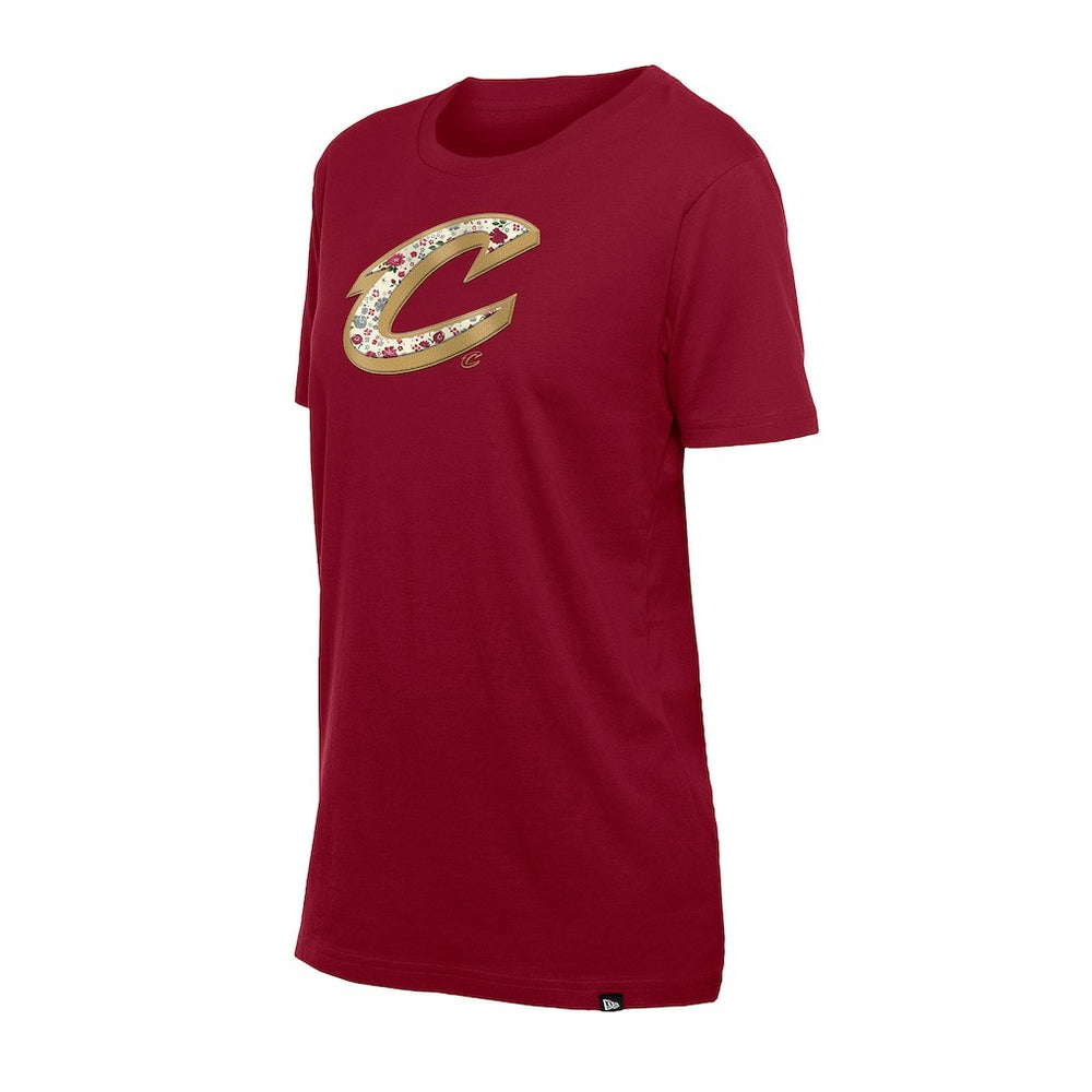NBA Cleveland Cavaliers Women's Glam Game Flower T-Shirt sale