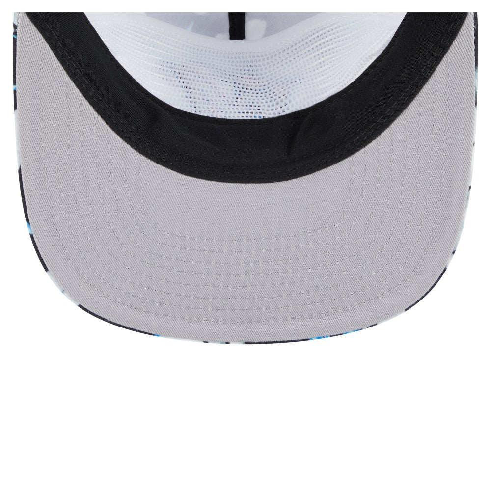MLB Miami Marlins New Era Adventure Pattern Golfer Trucker Snapback Hat