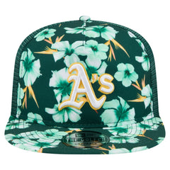 MLB Athletics New Era Adventure Pattern Golfer Trucker Snapback Hat