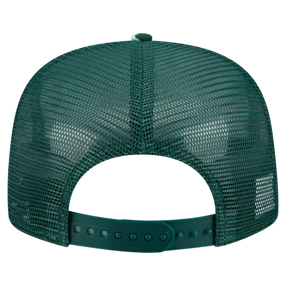 MLB Athletics New Era Adventure Pattern Golfer Trucker Snapback Hat