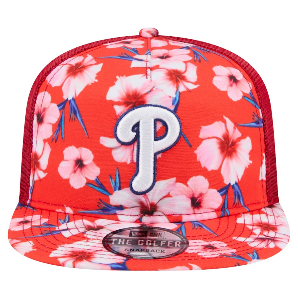 MLB Philadelphia Phillies New Era Adventure Pattern Golfer Trucker Snapback Hat