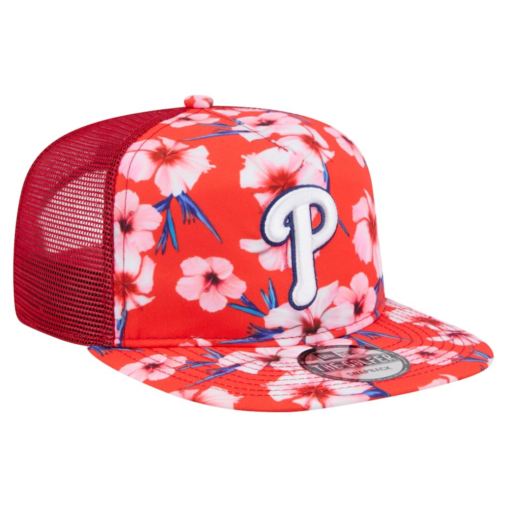 MLB Philadelphia Phillies New Era Adventure Pattern Golfer Trucker Snapback Hat