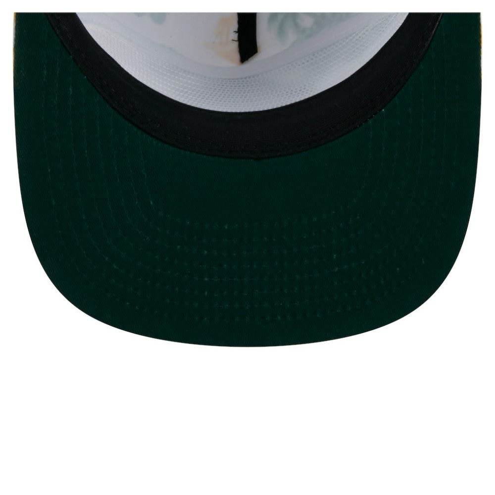 MLB Athletics New Era Printed Island Golfer Snapback Hat
