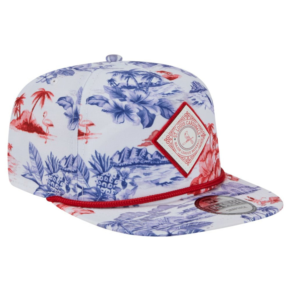 MLB St. Louis Cardinals New Era Printed Island Golfer Snapback Hat