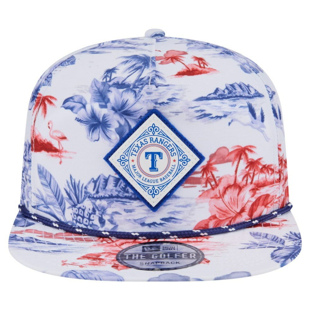 MLB Texas Rangers New Era Printed Island Golfer Snapback Hat