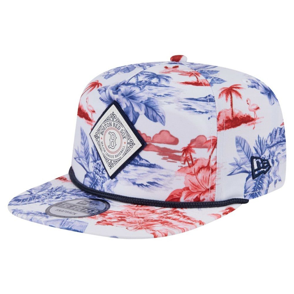 MLB Boston Red Sox New Era Printed Island Golfer Snapback Hat