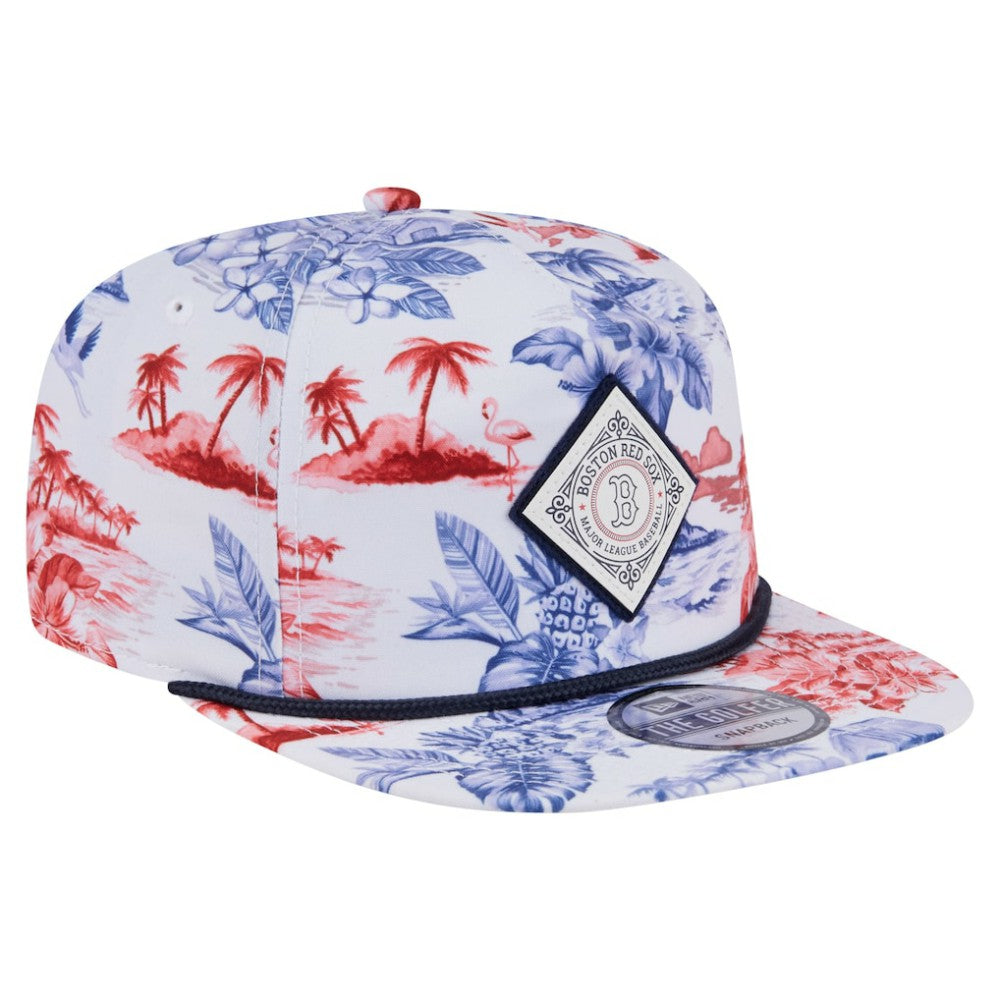 MLB Boston Red Sox New Era Printed Island Golfer Snapback Hat