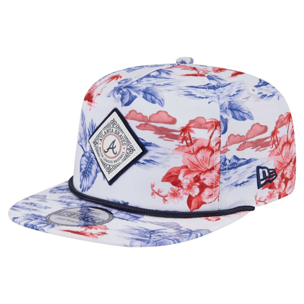 MLB Atlanta Braves New Era Printed Island Golfer Snapback Hat