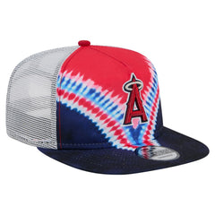MLB Los Angeles Angels New Era Tie-Dye Golfer Trucker Adjustable Hat