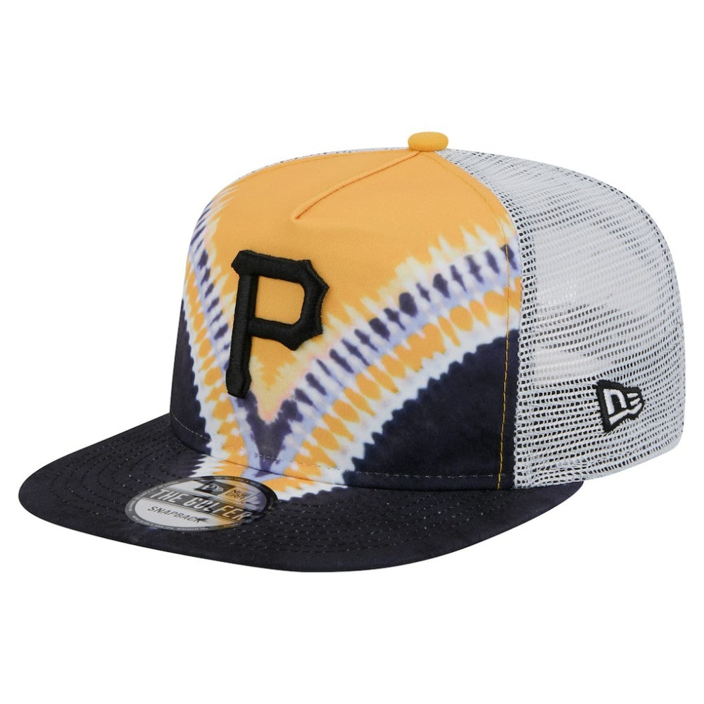 MLB Pittsburgh Pirates New Era Tie-Dye Golfer Trucker Adjustable Hat
