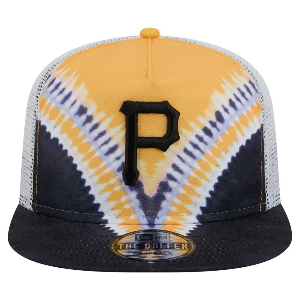 MLB Pittsburgh Pirates New Era Tie-Dye Golfer Trucker Adjustable Hat