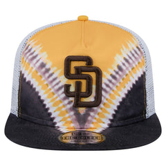 MLB San Diego Padres New Era Tie-Dye Golfer Trucker Adjustable Hat
