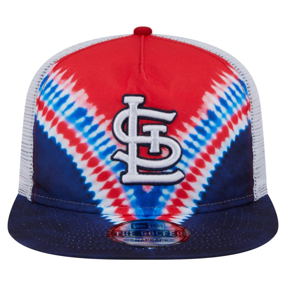 MLB St. Louis Cardinals New Era Tie-Dye Golfer Trucker Adjustable Hat