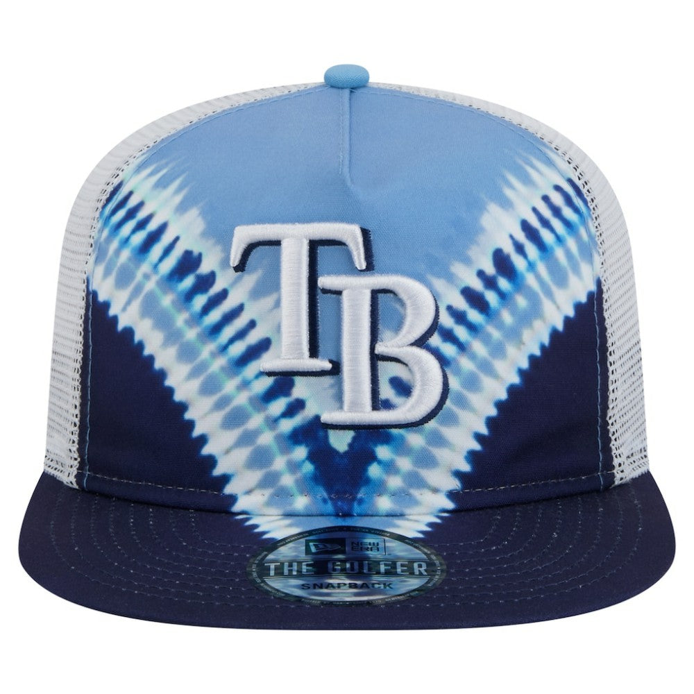 MLB Tampa Bay Rays New Era Tie-Dye Golfer Trucker Adjustable Hat