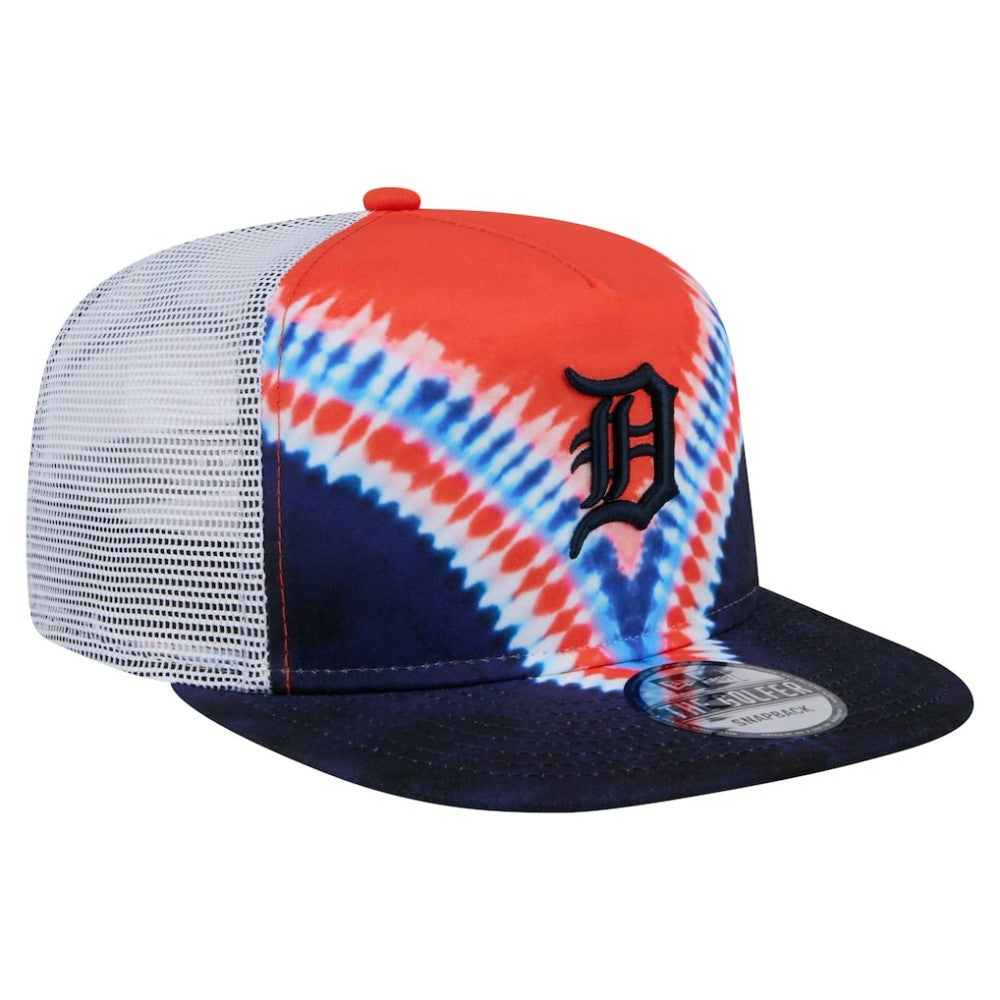 MLB Detroit Tigers New Era Tie-Dye Golfer Trucker Adjustable Hat