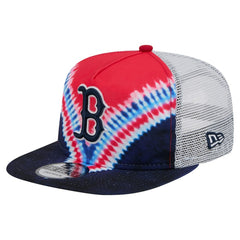 MLB Boston Red Sox New Era Tie-Dye Golfer Trucker Adjustable Hat