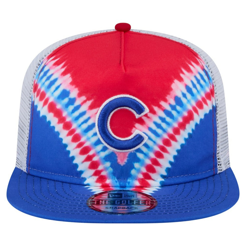 MLB Chicago Cubs New Era Tie-Dye Golfer Trucker Adjustable Hat