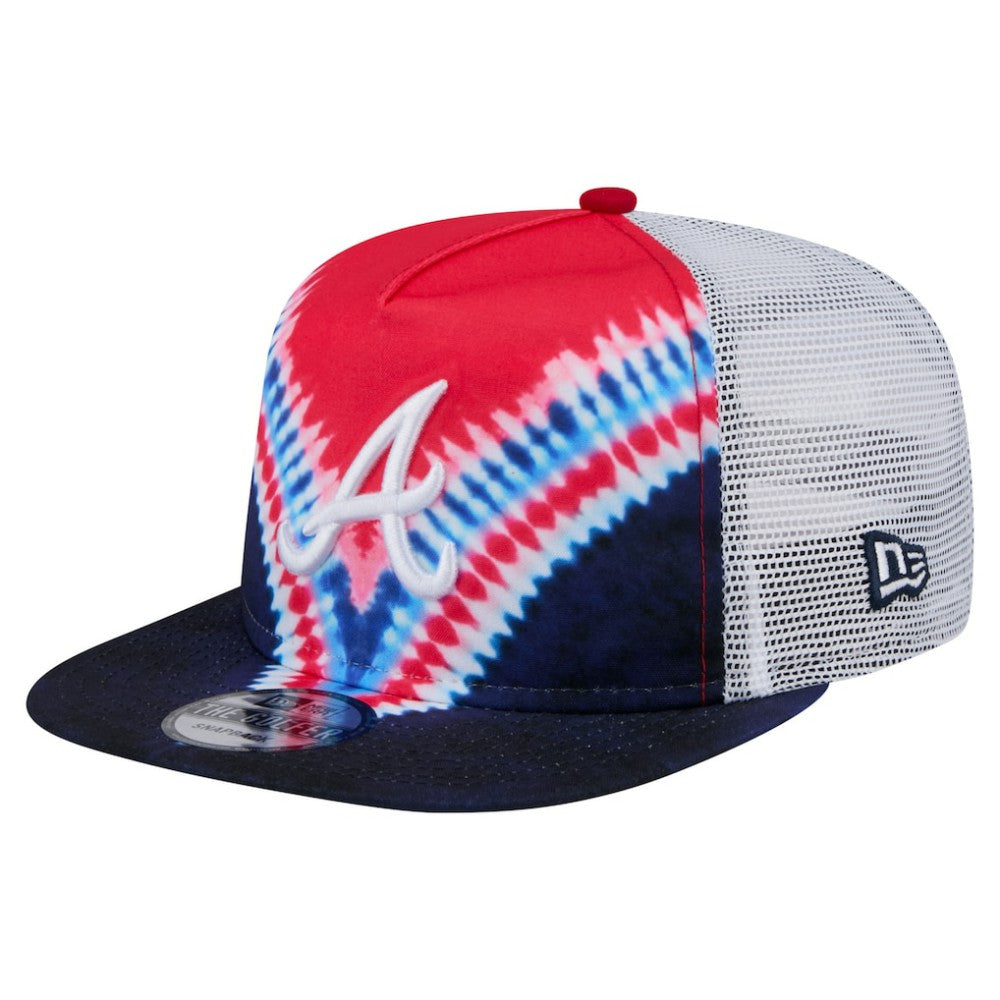 MLB Atlanta Braves New Era Tie-Dye Golfer Trucker Adjustable Hat
