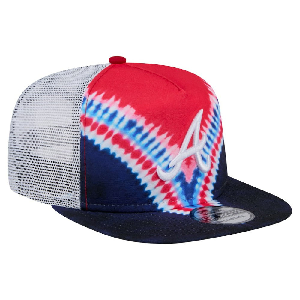 MLB Atlanta Braves New Era Tie-Dye Golfer Trucker Adjustable Hat