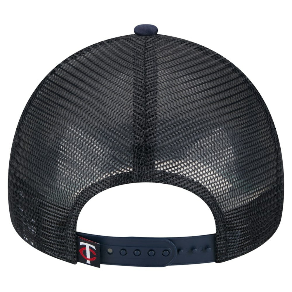 MLB Minnesota Twins New Era Distressed 9FORTY A-Frame Adjustable Trucker Hat