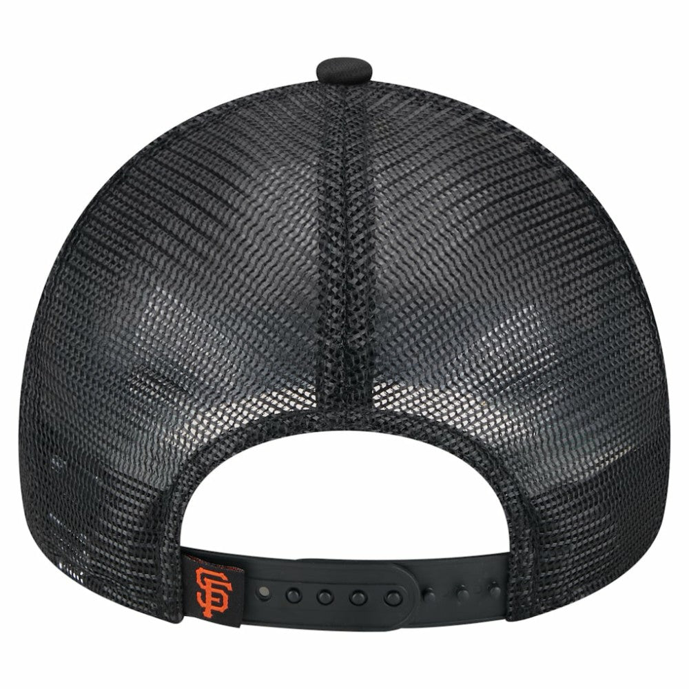 MLB San Francisco Giants New Era Distressed 9FORTY A-Frame Adjustable Trucker Hat