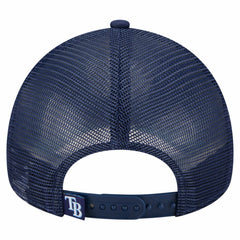 MLB Tampa Bay Rays New Era Distressed 9FORTY A-Frame Adjustable Trucker Hat